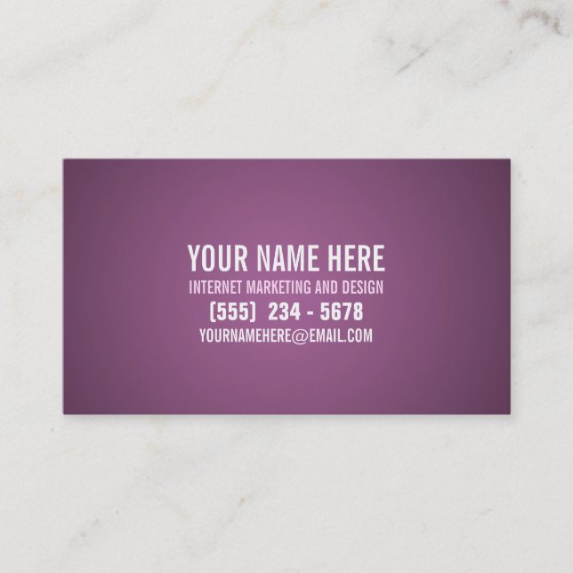 Typography Modern Business Card (Front)