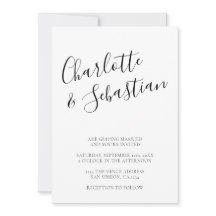Typography Modern Personalized Black White Stylish