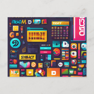 Typography Mov: Wear Your Words Postcard