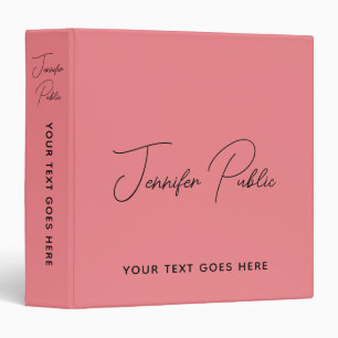 Typography Name Add Logo Script Text Here Binder