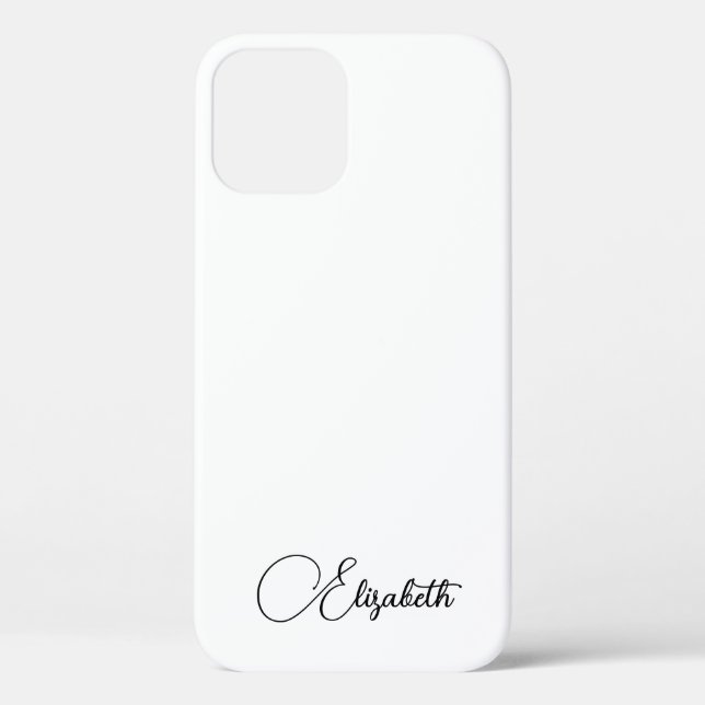 Typography Name Monogram Stylish Modern Template Case-Mate iPhone Case (Back)