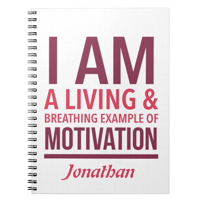 Typography Personalized Notebook (Front)