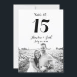 Typography Photo Wedding Table Number Card<br><div class="desc">More Pretty Table number Cards in the Little Bayleigh Store!</div>
