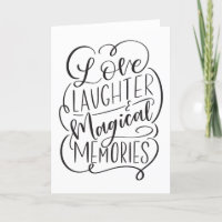Typography Phrase | Love Laughter Magical Memories