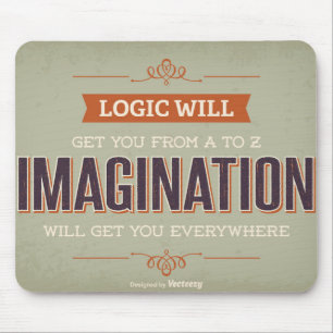 Typography Poster Mouse Pad