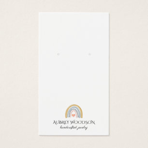 Typography Rainbow Logo Earring Jewellery Display 