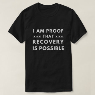 Typography Recovery Is Possible, Sober Support T-Shirt