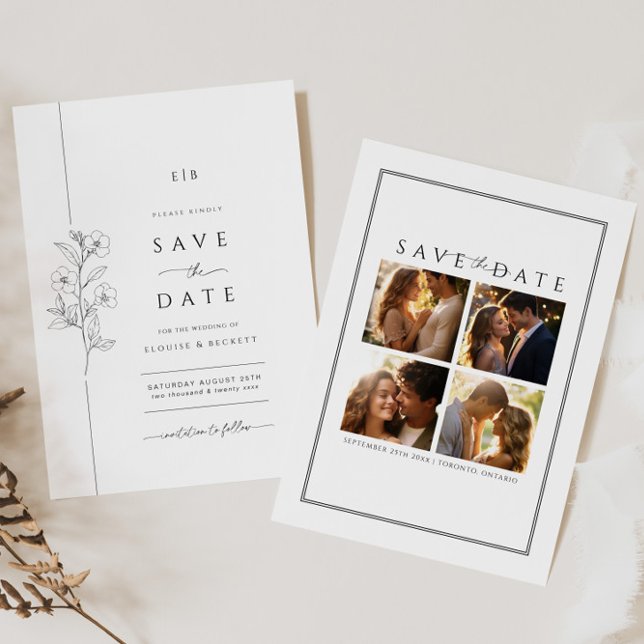 Typography Save the Date Wedding Invitation Photo (Creator Uploaded)