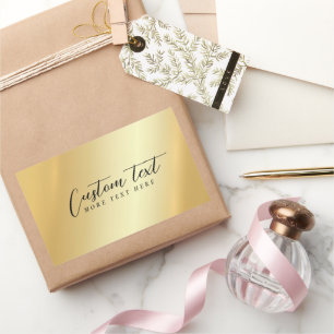 Typography Script Gold Template Your Custom Text Sticker