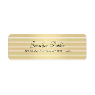 Typography Script Modern Elegant Faux Gold Trendy