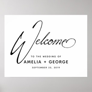 Typography Script Natural Handwriting Poster