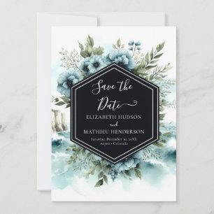 Typography Simple Nautical Wedding Save The Date