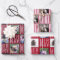 Typography Square Photos Chic Burgundy Red