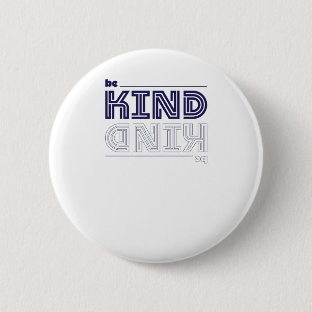 Typography Sticker  2 Inch Round Button (Front)