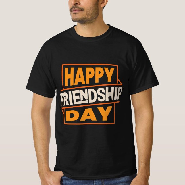 typography T-shirt for Friendship (Front)