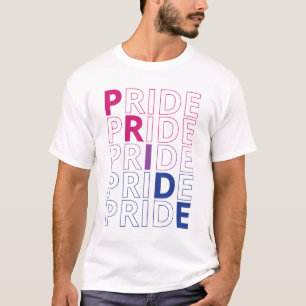 Typography Text LGBTQ Bisexual Pride T-Shirt