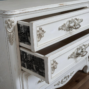 Typography tissue paper for decoupage or collage