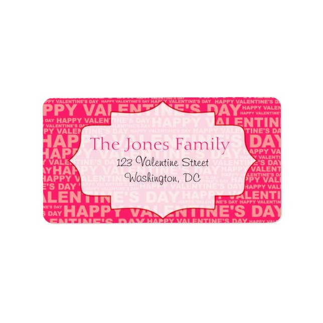 Typography Valentine's Day Stickers (Front)