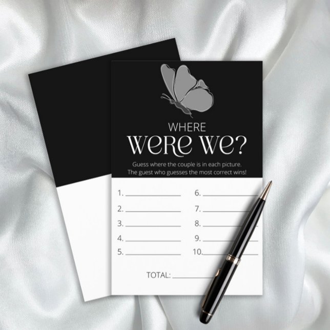 Typography Where were we bridal shower game (Creator Uploaded)