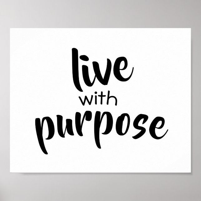 typography word art poster black and white (Front)