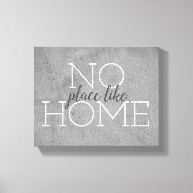 typography wrapped canvas home quote (Front)