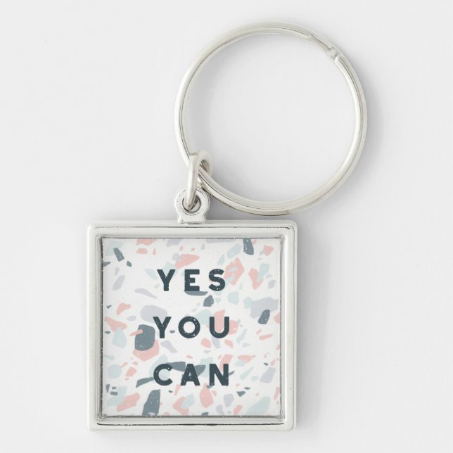Typography - Yes You Can Keychain (Front)