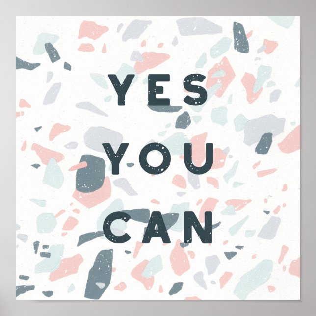 Typography - Yes You Can Poster (Front)