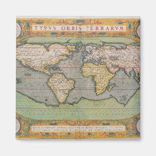 Typus Orbis Terrarum, map of the world Magnet