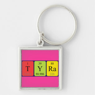 Tyra periodic table name keyring
