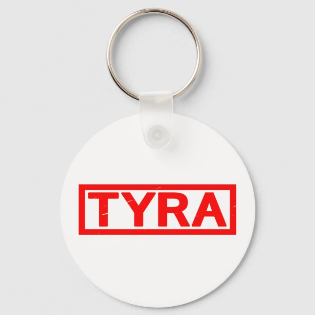 Tyra Stamp Keychain (Front)