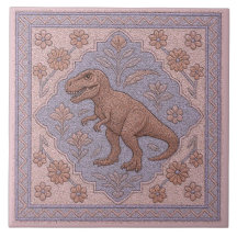 Tyrannasaurus Rex Pink-ish Tile
