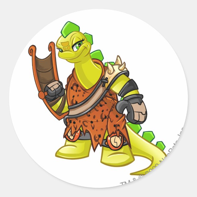 Tyrannia Team Captain 2 Classic Round Sticker (Front)