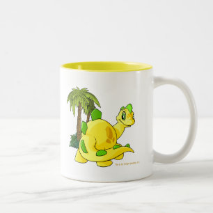 Tyrannian yellow Chomby gazing Two-Tone Coffee Mug