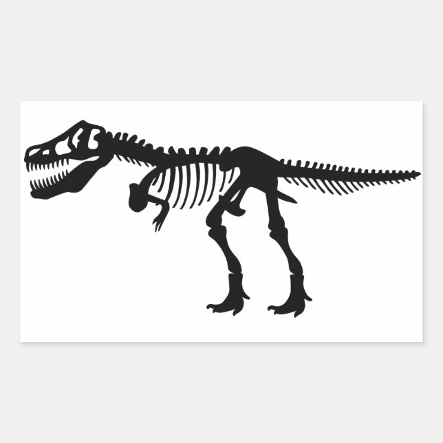 Tyrannosaurs Rex  Dinosaur Skeleton Sticker (Front)