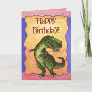 Tyrannosaurus Party Centre Card