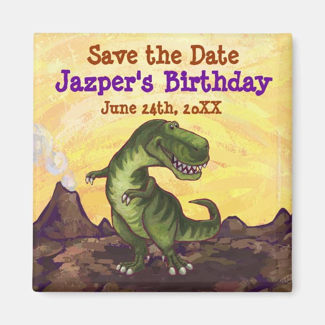 Tyrannosaurus Party Centre Magnet (Front)