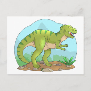 tyrannosaurus postcard