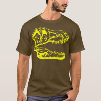 Tyrannosaurus Re ( T Re ) Skeleton Head Yellow T-Shirt