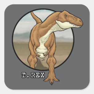 Tyrannosaurus rex #1 square sticker