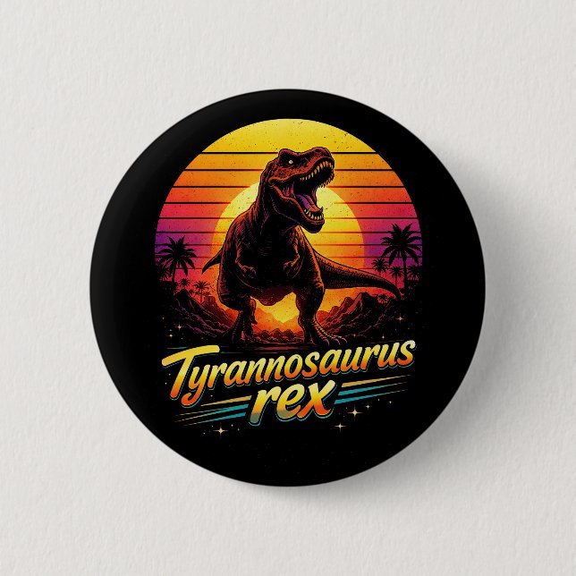 Tyrannosaurus Rex 2 Inch Round Button (Front)