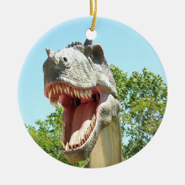 Tyrannosaurus Rex Ceramic Ornament (Front)