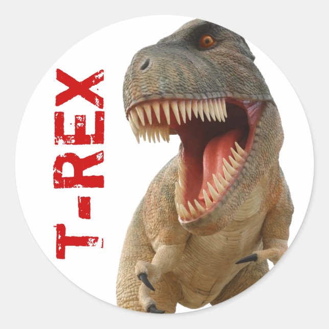 Tyrannosaurus Rex Classic Round Sticker (Front)