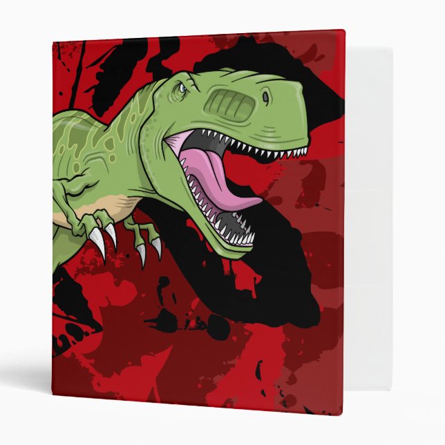 Tyrannosaurus Rex Dinosaur  Binder (Front/Inside)