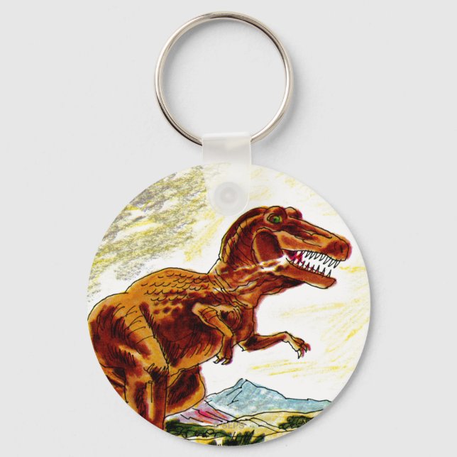 Tyrannosaurus Rex Dinosaur Keychain (Front)