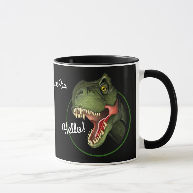 Tyrannosaurus Rex Dinosaur Mug (Right)