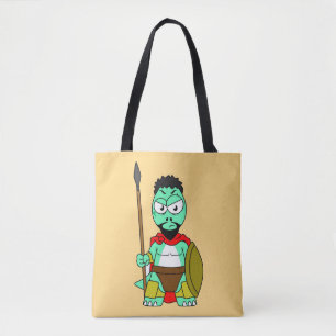 Tyrannosaurus Rex Dressed As Leonidas. Tote Bag