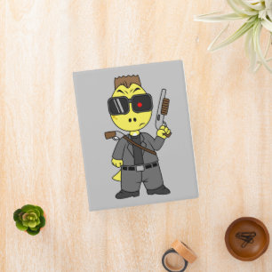 Tyrannosaurus Rex Dressed As The Terminator. Mini Binder