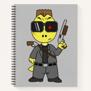 Tyrannosaurus Rex Dressed As The Terminator. Notebook