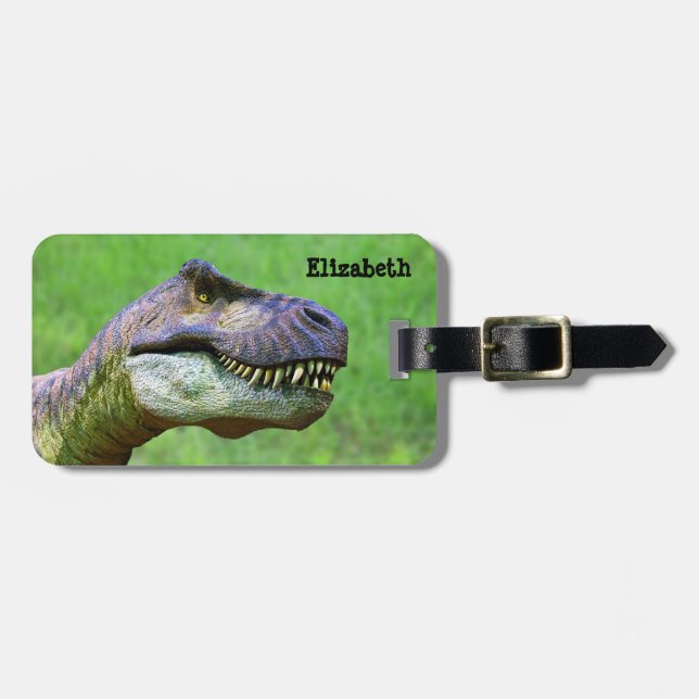 Tyrannosaurus Rex Luggage Tag (Front Horizontal)