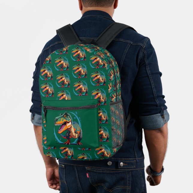 Tyrannosaurus Rex Printed Backpack (Insitu (Model))
